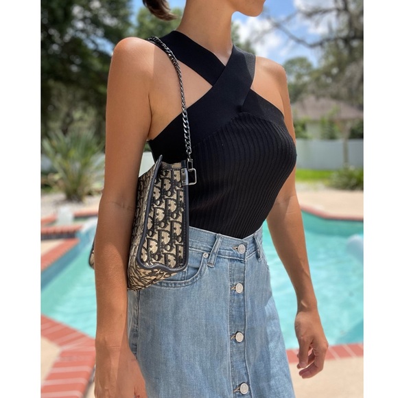 Dior Handbags - SALE✨Dior Trotter 1990s Oblique Jacquard Shoulder Bag